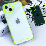 a green iphone case with a white background