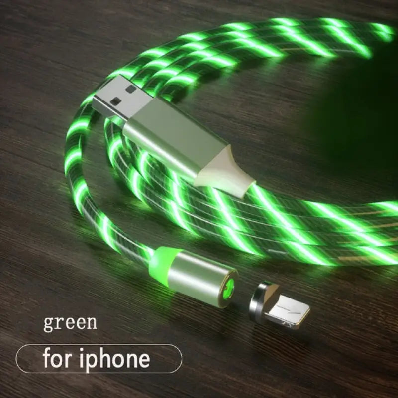 a close up of a green cable connected to a phone