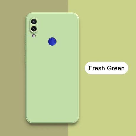 A green iphone with the text fresh green on it