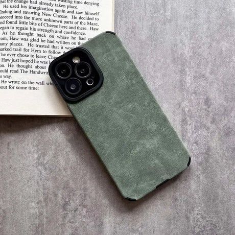 The green leather case for the iphone 11