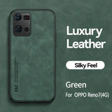 the back of a green leather iphone case with the text, `’’
