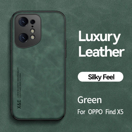 the green leather iphone case is shown with the text, `’’