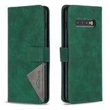 the green leather wallet case for samsung s10