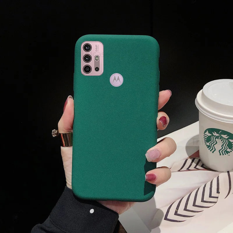 Green Motorola phone case.