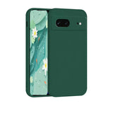 the back of a green phone case with a floral design