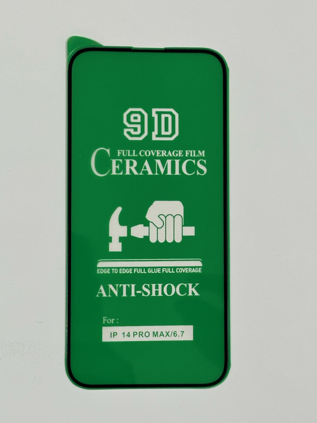 Green phone screen protector.