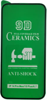 Green phone screen protector.