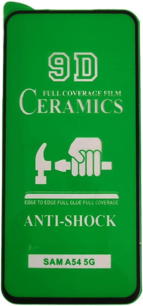 Green screen protector for a Samsung A54 5G.