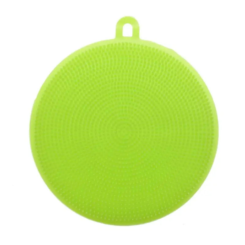 a green silicone dish cover