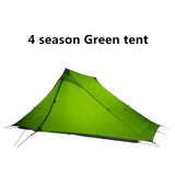 a green tent with the words 4 season green tent