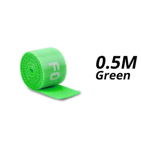 a roll of green cloth tape with the words’0 ’