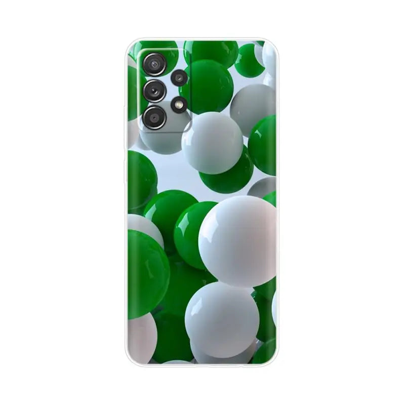 green and white balloons case for motorola z3