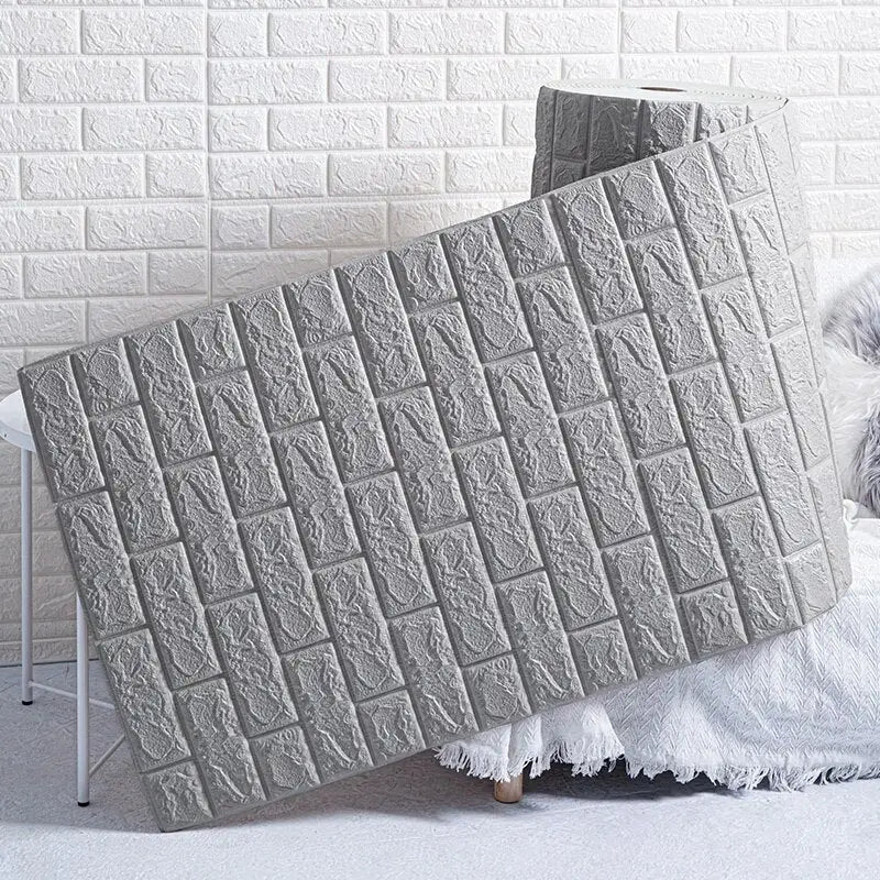 a white chair with a grey blanket on it