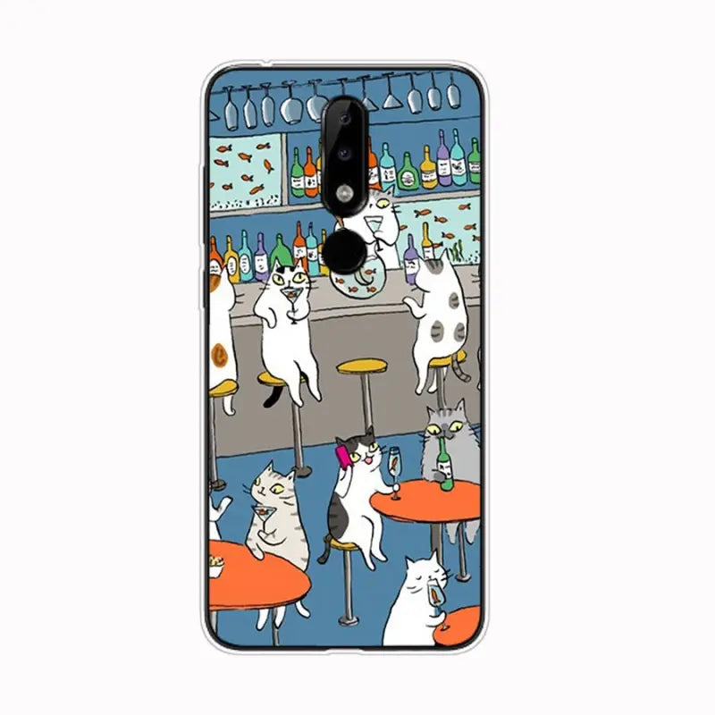 cats in the bar samsung galaxy s6 case