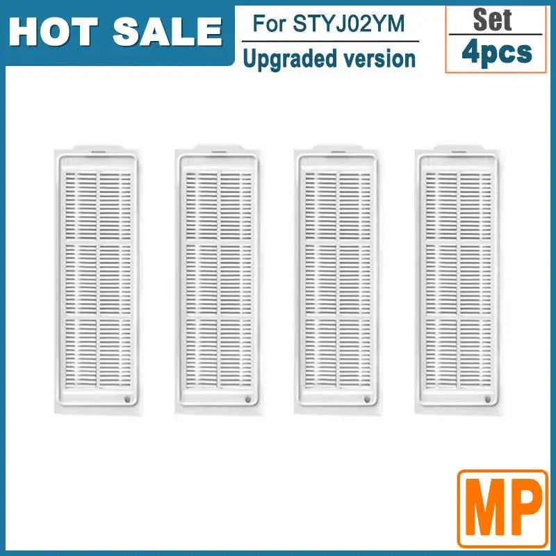 a group of four white air venters with the words hot sale