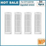 A group of four white air venters with the words hot sale