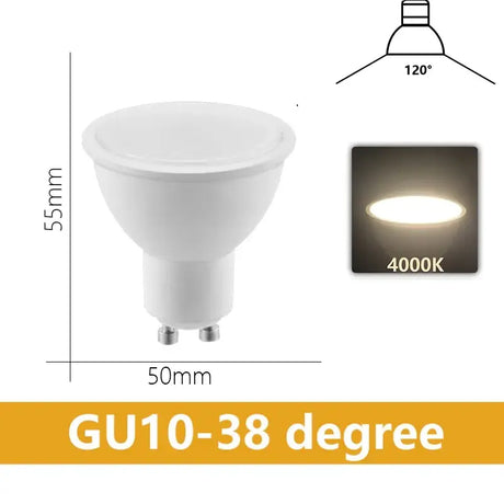 Gu10 - 3 3w led spotlight bulb with dim dimmer