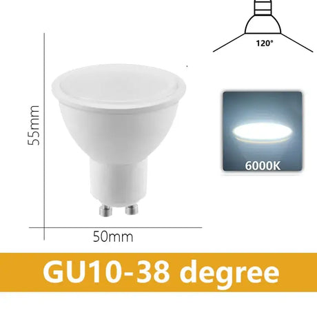 Gu10 - 3 3 degree led spot light bulb