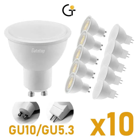 Gu10 / gu5 3w led spotlight bulb with power adapt