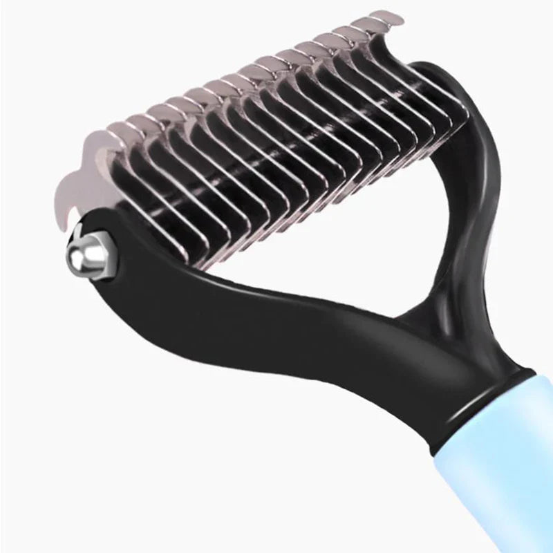 a hair brush with a handle