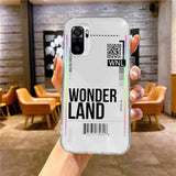 a hand holding a phone case with a barcode barcode on it