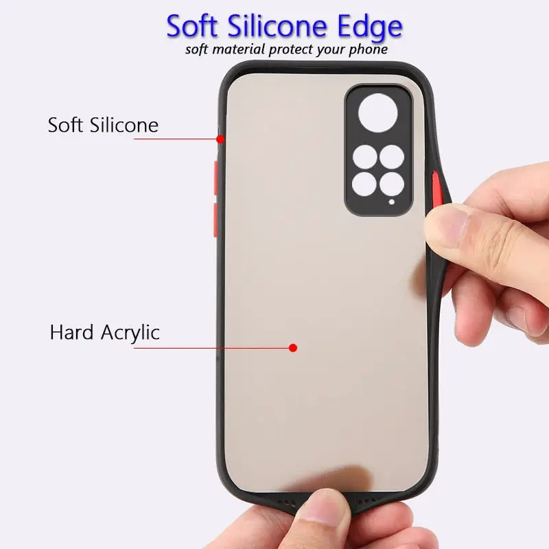 a hand holding a phone case with the text softtone edge