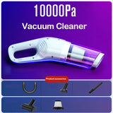 a close up of a vacuum cleaner with a purple background