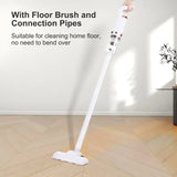 a white floor sweeper with the words, ` `’and ` ` ’