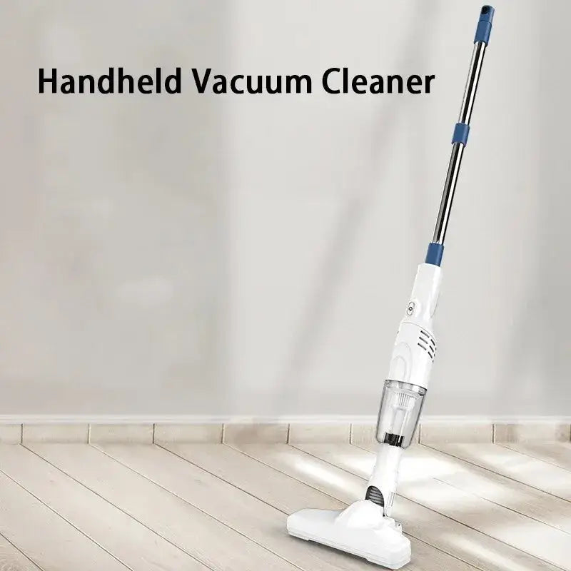 a vacuum cleaner on the floor with the words, handheld vacuum cleaner