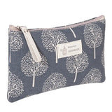 the small pouch bag in indigo blue with white trees