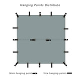 a diagram of the hanging point and the hanging point