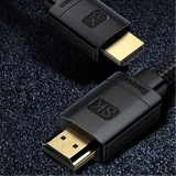 HDMI cable connectors with gold-plated tips and black plastic housings.