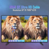 a tv screen with a lion on it