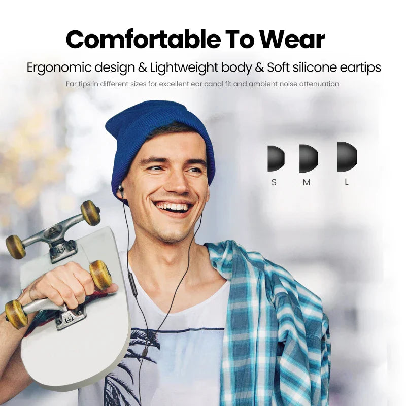 Headphones with interchangeable eartips.