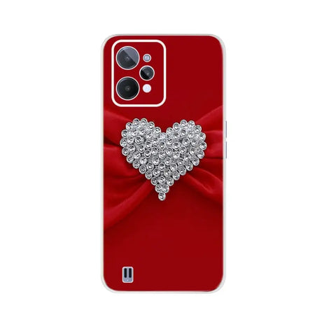 red heart phone case