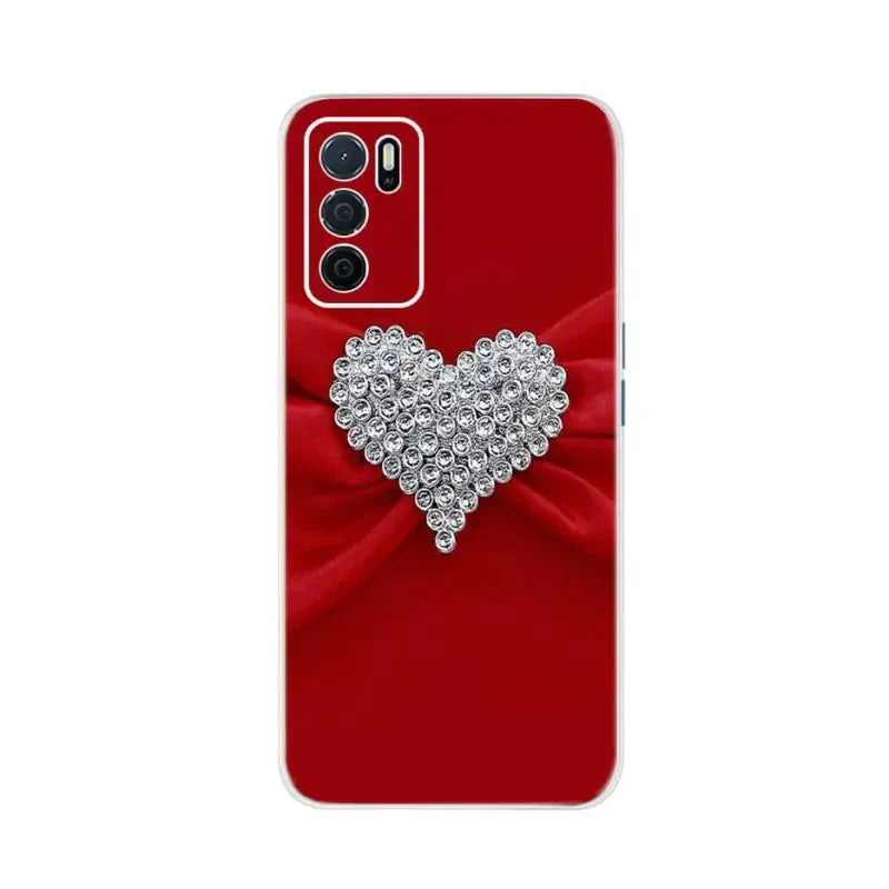 red heart phone case