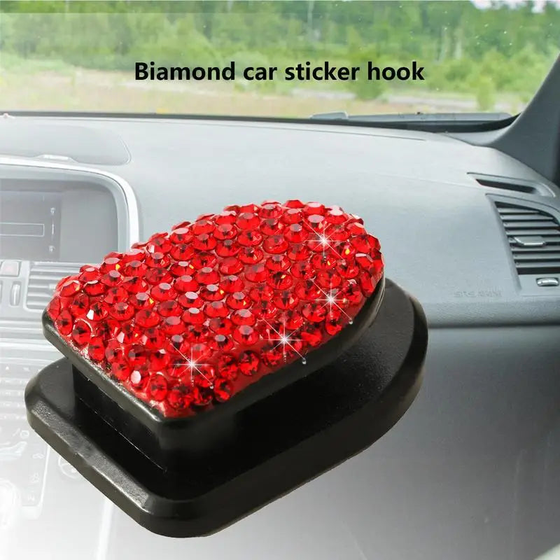 a heart shaped diamond car sticker