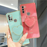 two heart shaped phone cases