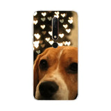 a dog with hearts on it’s back cover for vivo vivo