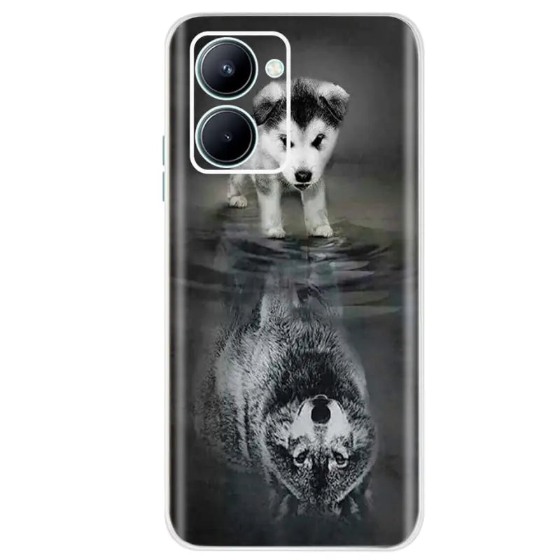 a dog in the water phone case