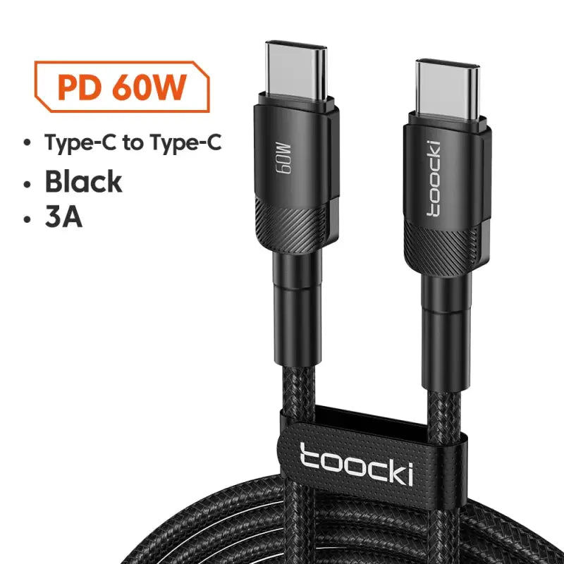 hock usb cable type c to type c black 3m