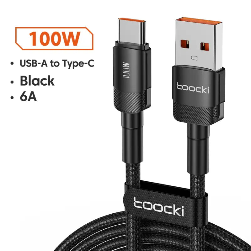 hock usb to type c cable with black braid