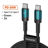 hocki usb cable type c to type c green 3m