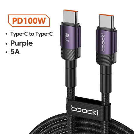 hocki usb cable type c to type c purple