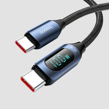 Hocki usb cable with digital display and usb charging