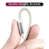 a hand holding a cable with a white cable attached to it