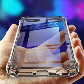 a hand holding a phone with the cover open