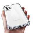 a hand holding a clear case for the samsung s20