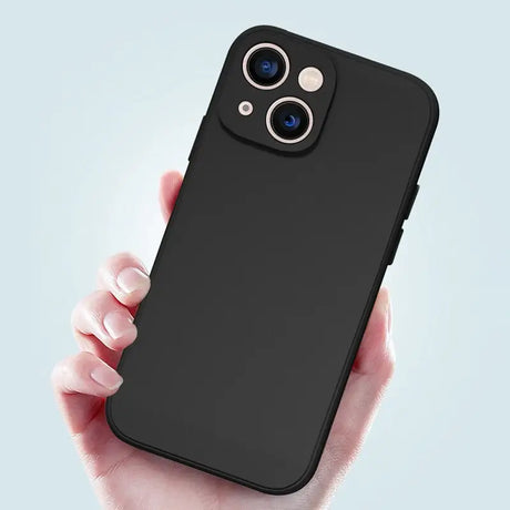 the iphone case is shown in black