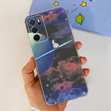 a hand holding a phone case with a space theme